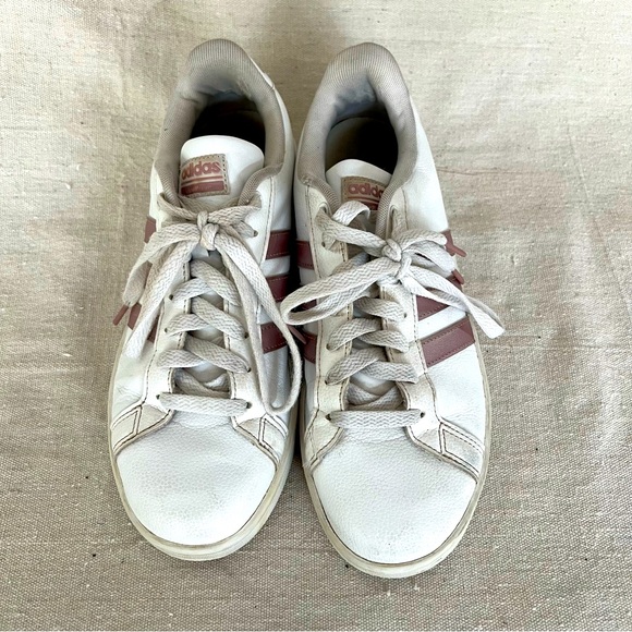 Adidas Advantage Cloudfoam Ortholite Float White & Rose Gold Women’s Size 9 - Picture 6 of 12